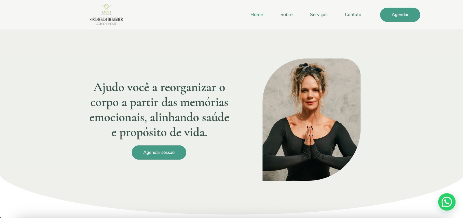 Screenshot do site Giselli Kirchesch